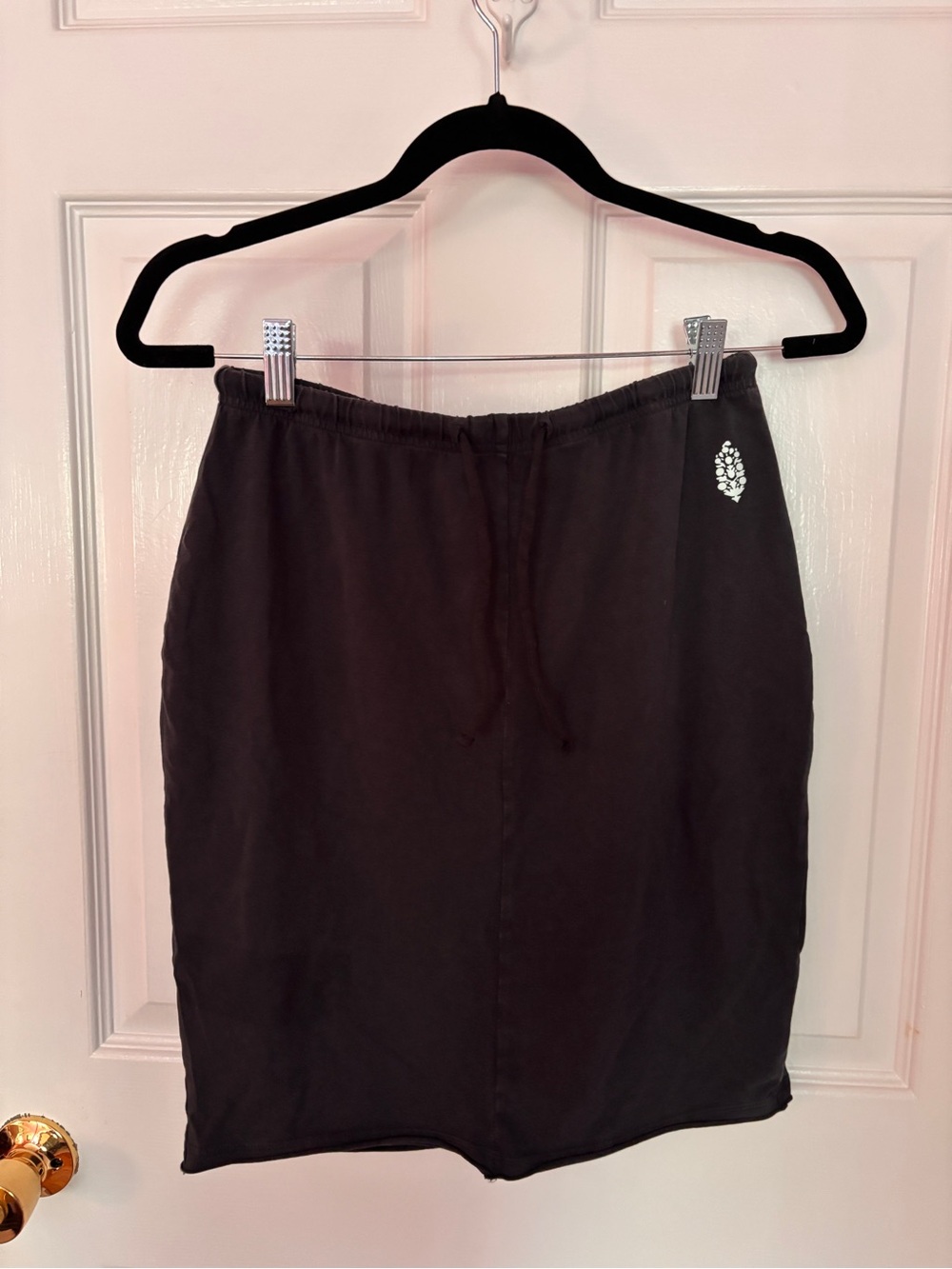Free People Movement Women's Dark Gray Skirt with Drawstring